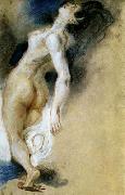 Eugene Delacroix Female Nude, Killed from Behind Germany oil painting artist